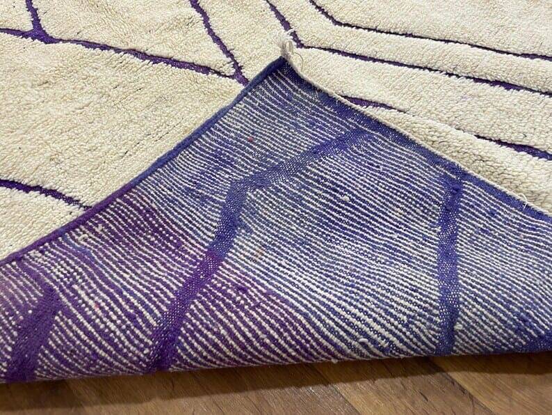 Tapis en laine pure fait main traditionnelle taille 150 x 250 cm