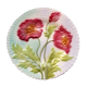 Saint Clément Art Deco decorative plate: Red poppies
