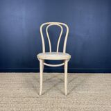 Set of 24 bistro chairs Thonet light curved wood & Skai GO IN Germany
