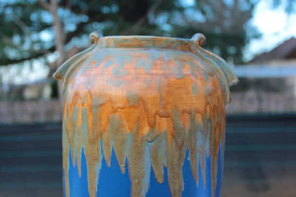 Vase Art déco signé Alphonse Mouton, c. 1920-30