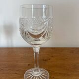 Ensemble de verres et carafe en cristal taillé main