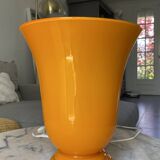 Art deco tulip lamp in opaline