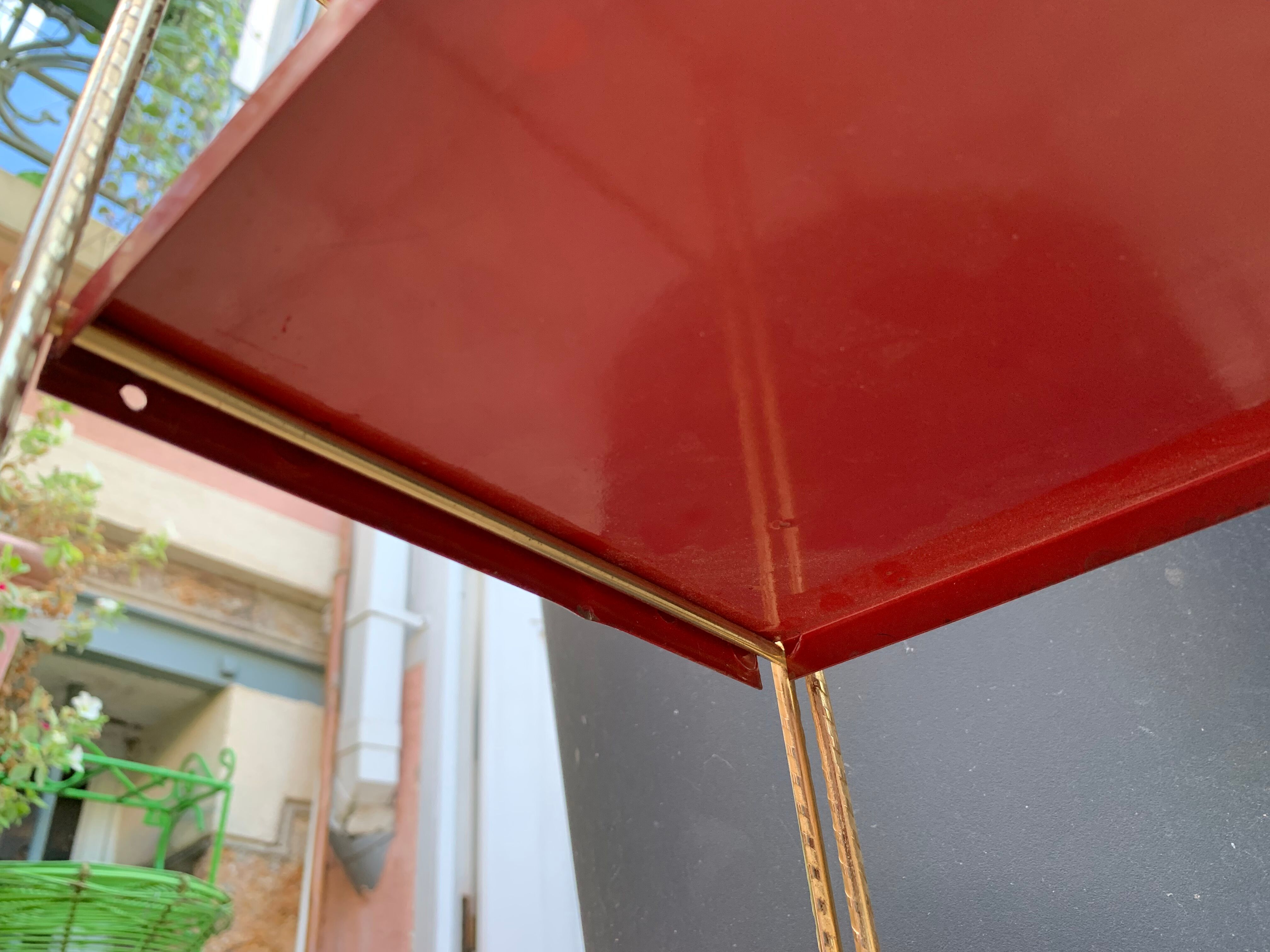 60's black and red String shelf