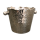 Hammered metal ice bucket
