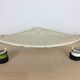 Notch, corner shelf in white perforated sheet metal