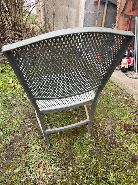 Gustave Serrurier Bovy steel armchair