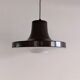 Brown metal pendant lamp with perspex diffuser for ab fagerhult, sweden