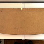 Wood and brass coat rack, 1960