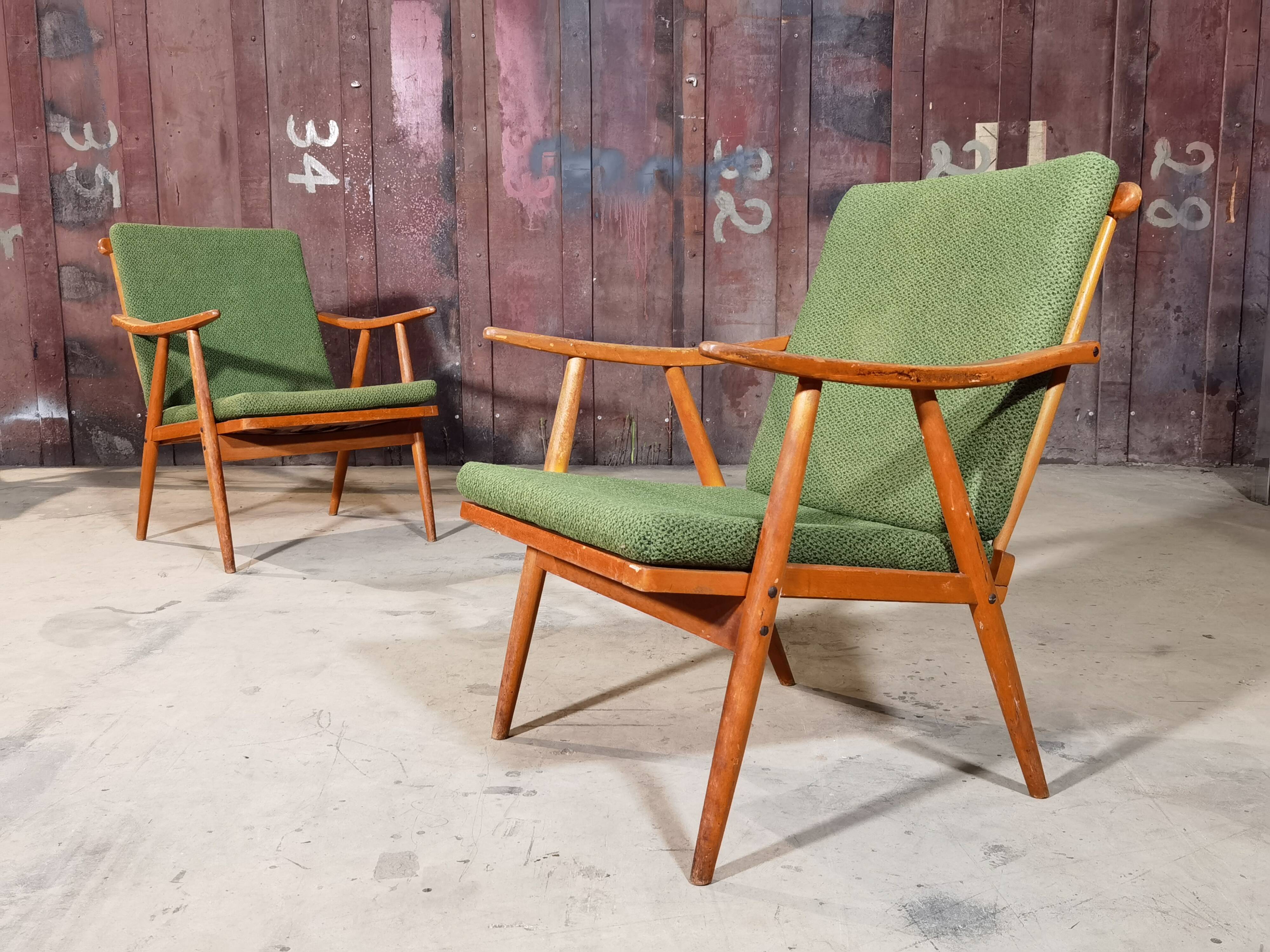 Paire de fauteuils, Ton modèleBoomerang