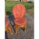 4 vintage rattan chairs