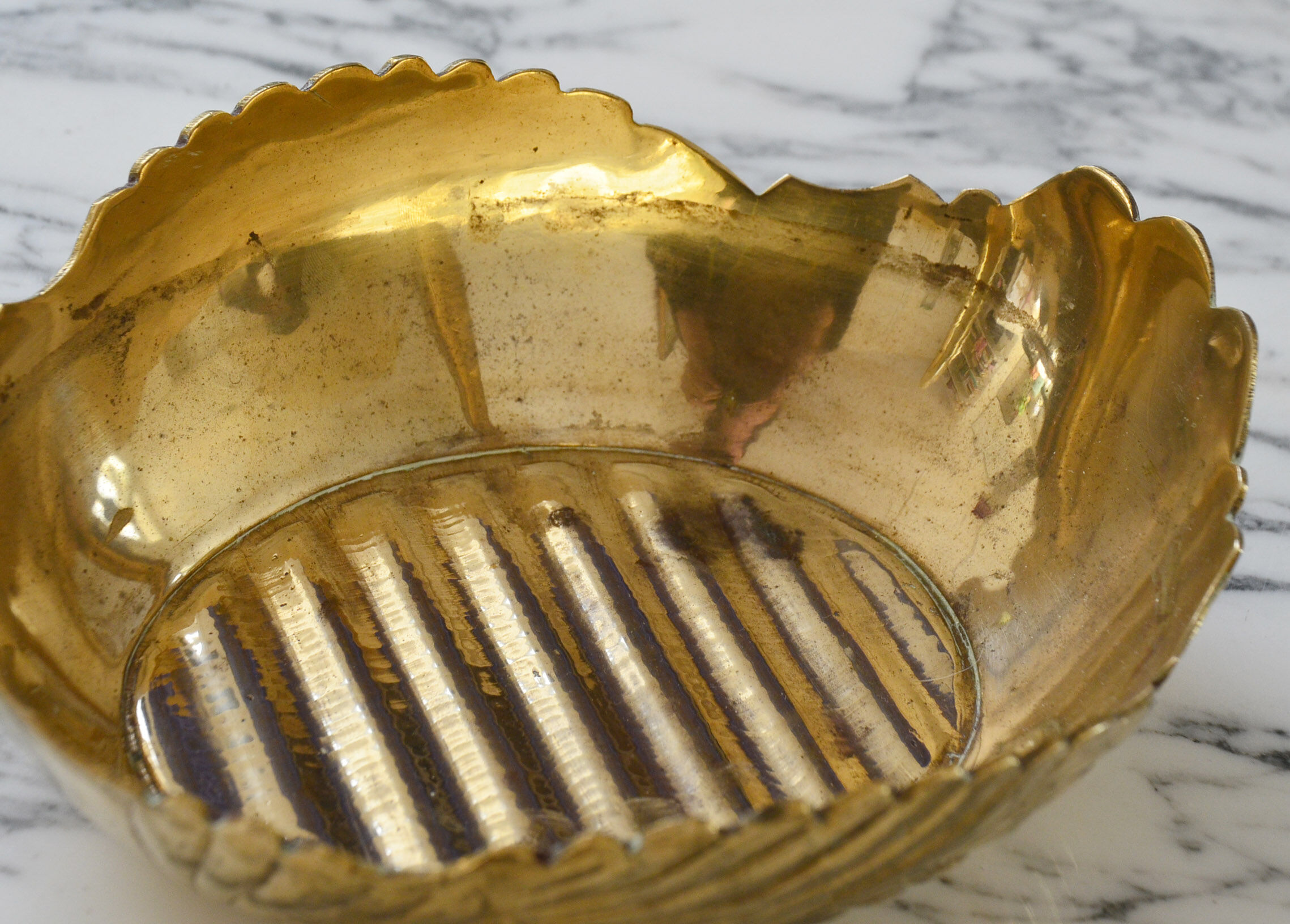 Swan brass trinket bowl from the 60/70