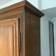 Old 18th century walnut and oak bonnet maker