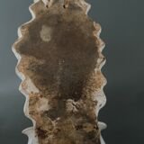 Font in earthenware eighteenth speckled decoration representing a cross