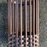 Bamboo rattan umbrella stand, vintage, 60s