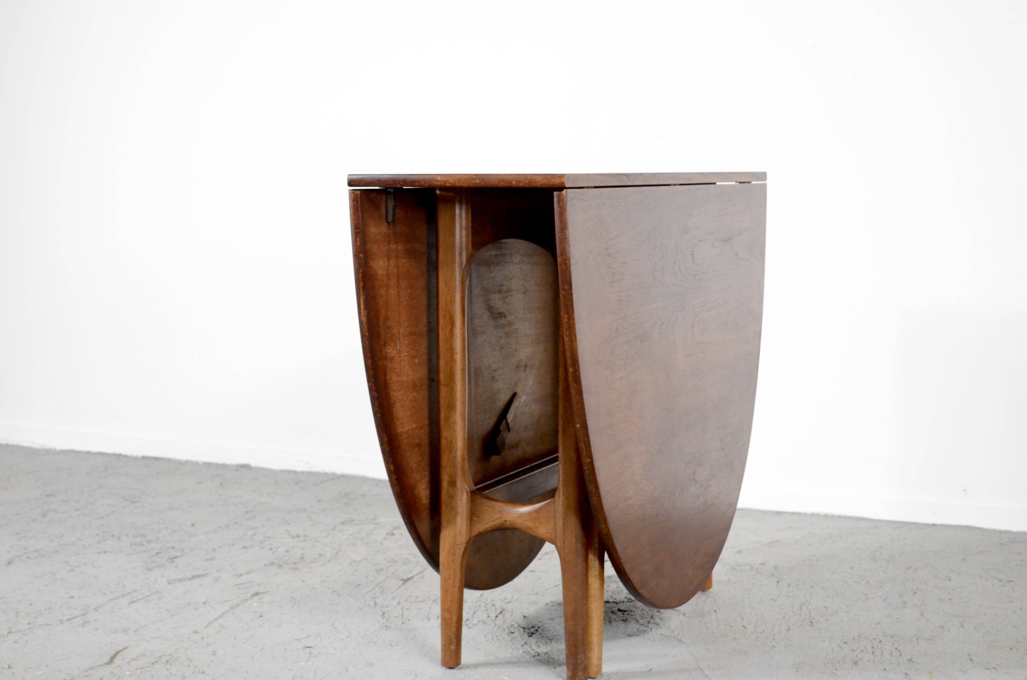 Midcentury Drop Leaf Teak Table. Vintage Modern / Retro / Danish Style.