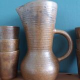 Digoin stoneware cider or orangeade service