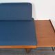 Daybed teck blue fabric Ingmar Relling by Ekornes vintage scandinavian