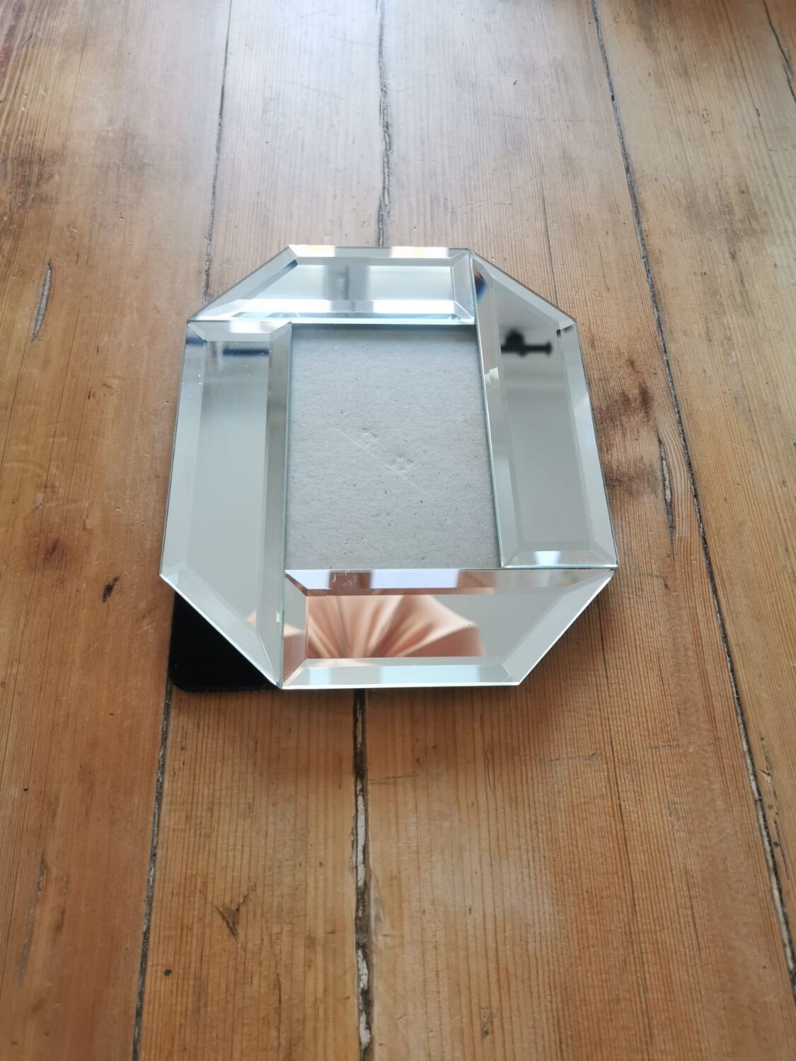 Old beveled mirror frame