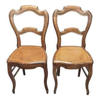 2 chairs cannée Louis Philippe