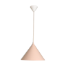 Annular Woud pink LED hanging lamp 32 cm