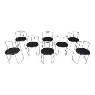 Ensemble de 8 chaises Gaja par Kazuhide Takahama pour Studio Simon, années 1980