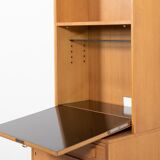 Swedish vintage bar cabinet in two parts in oak from the 1970s