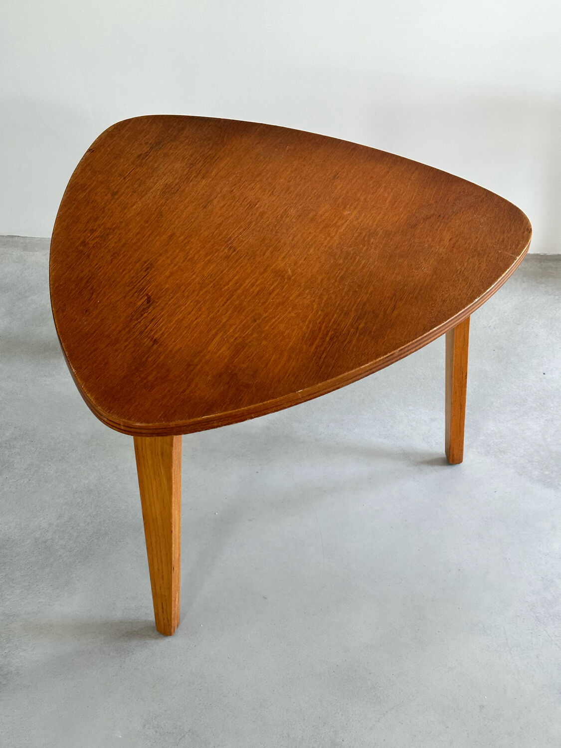 Vintage bow-wood coffee table, design Steiner 1960