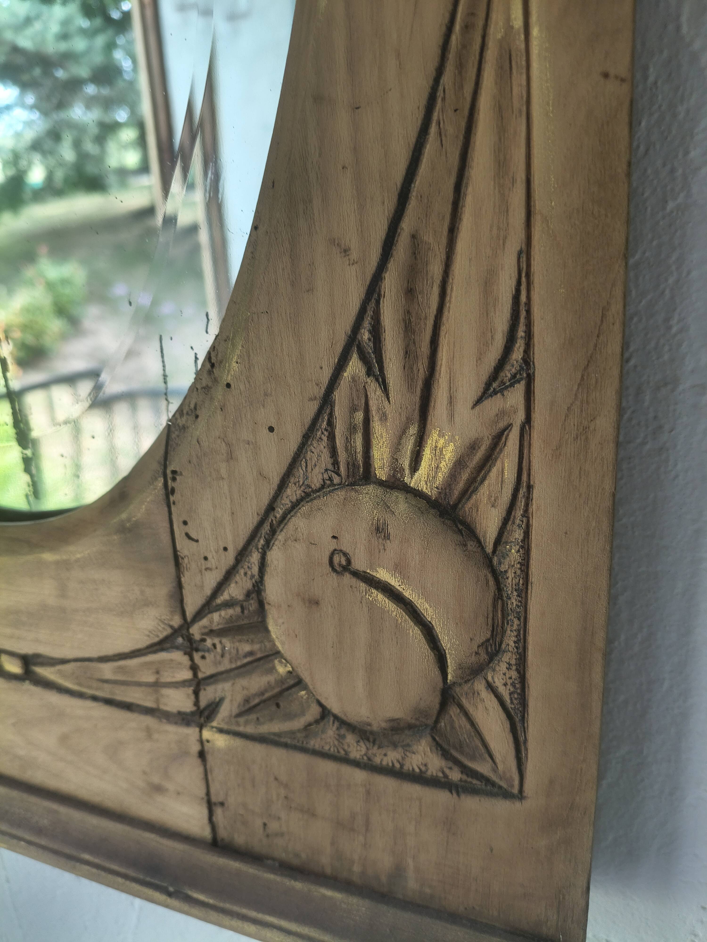 Antique Art Deco mirror