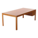 Scandinavian dining table in mahogany stamped Søborg Møbler, Christian Hvidt.