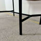 French modernist desk from the 1950s with 2 drawers, 1 cabinet, and 1 container.