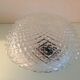 Plafonnier rond en verre pointes diamant années 60/70