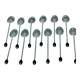Christofle - 12 espresso spoons model Coffee Bean silver-plated metal