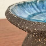 Mid-century modern pottery candlestick by Else and Henry Nielsen for Henri Keramik, 1960s.