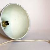 Suspension lampshade bell in vintage aluminum