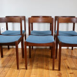 Series of 6 Scandinavian rosewood Gessef chairs