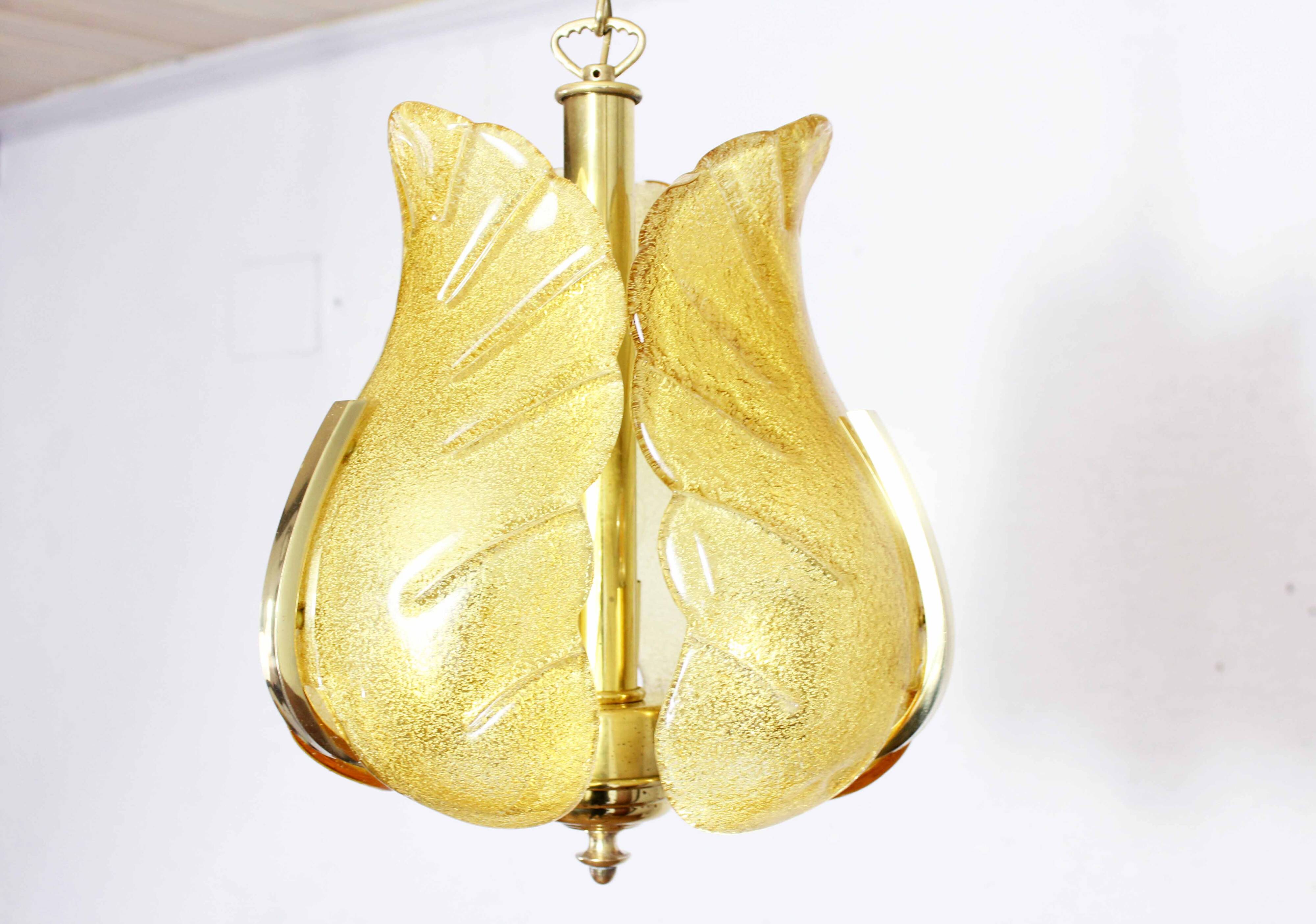 Murano glass pendant light by Carl Fagerlund for Solken Leuchten, 1960