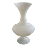 Large white opaline vase