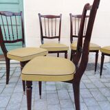 Set of 6 chairs vintage 60 feet fuseles
