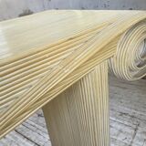 70s tropicalist rattan console