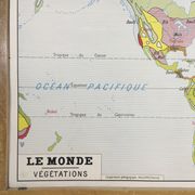 Worldwide geographic school poster double sided