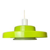 Large Space Age green hanging lamp