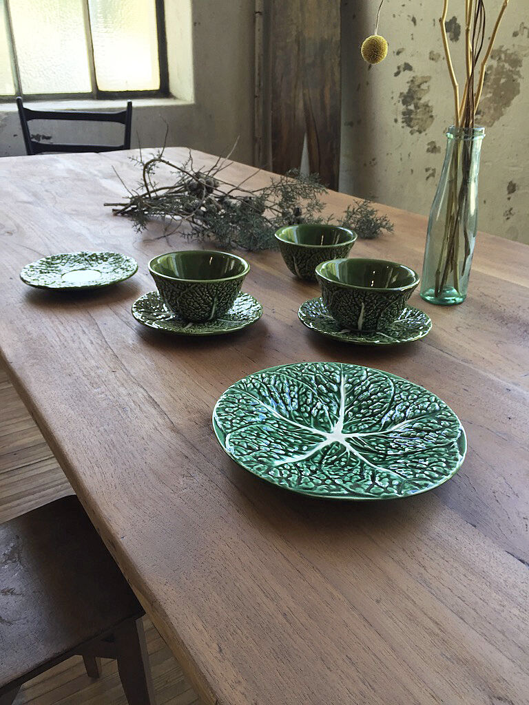 "Cabbage" Bowl and plate set