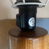 Teak table lamp by Kirk Copenhagen Denmark 1970s