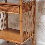 Rattan bedside