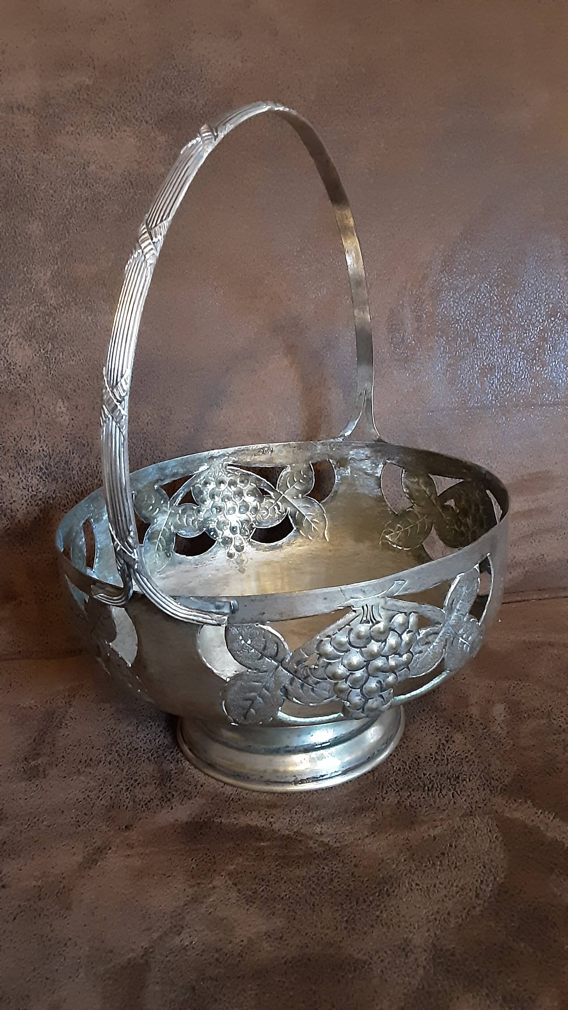 Coupe sur pied  métal  vintage