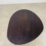 Tripod plant stand with compass feet, wood, 1950s