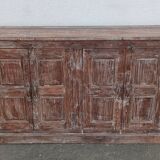 Buffet en bois ancien avec 4 portes