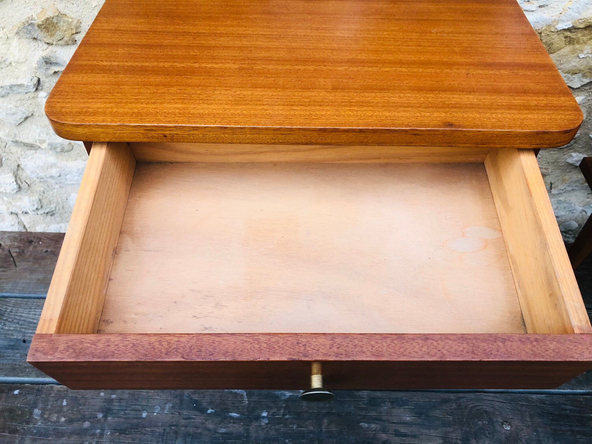 Pair of vintage bedside tables, Scandinavian style 60s