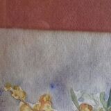 Tableau ancien aquarelle aux raisins