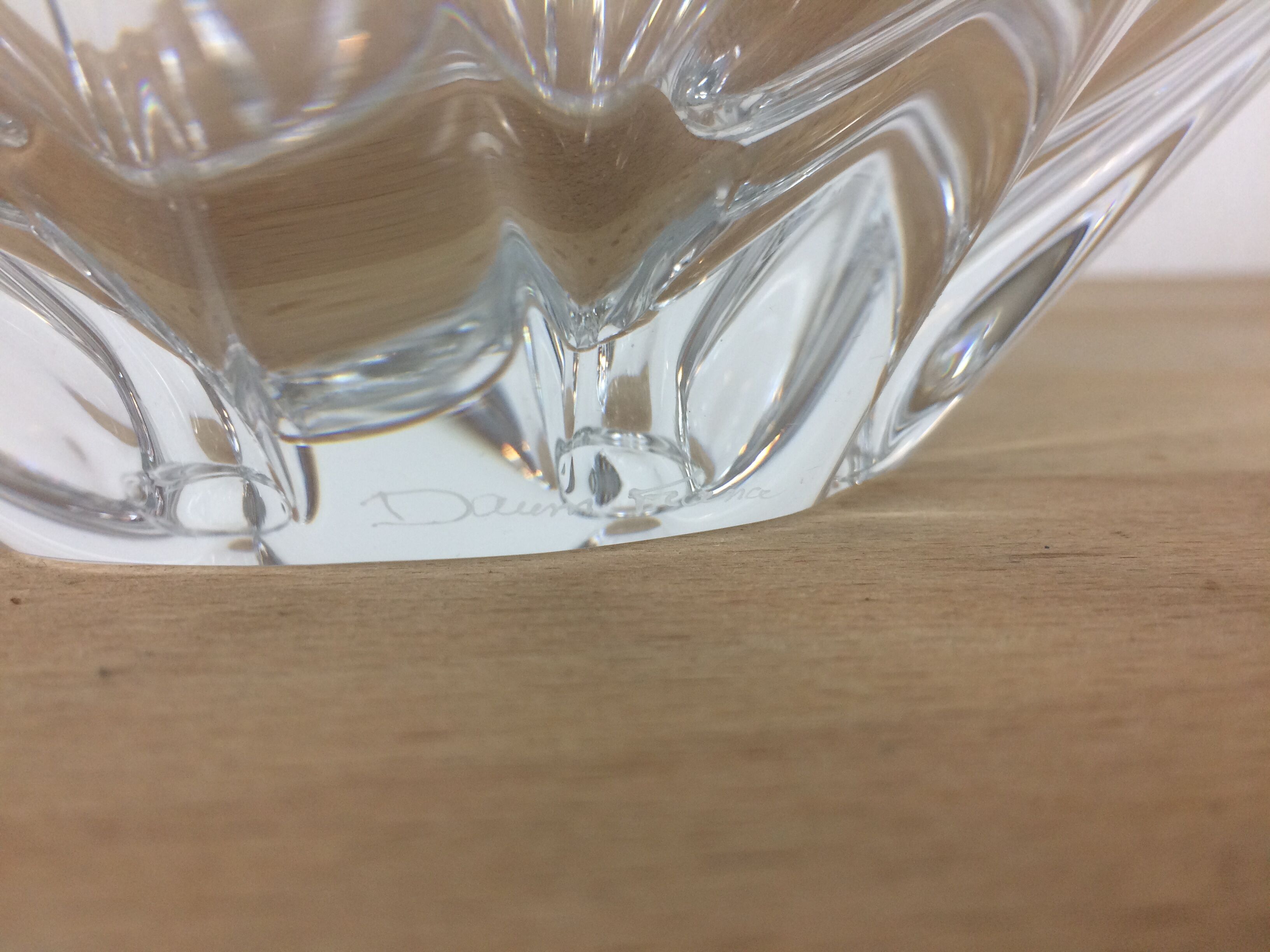 Coupe à fruit en cristal Daum